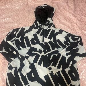 Black and White Graphic Hoodie